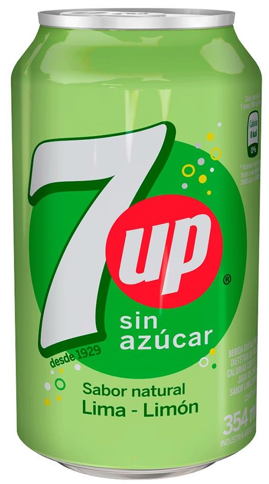 Seven Up Free Lata 354ml.